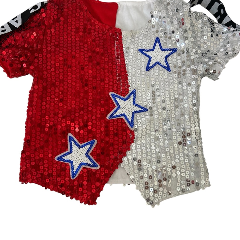 Sparkling set of top and bottom for girl special occasion. Size 9 year old